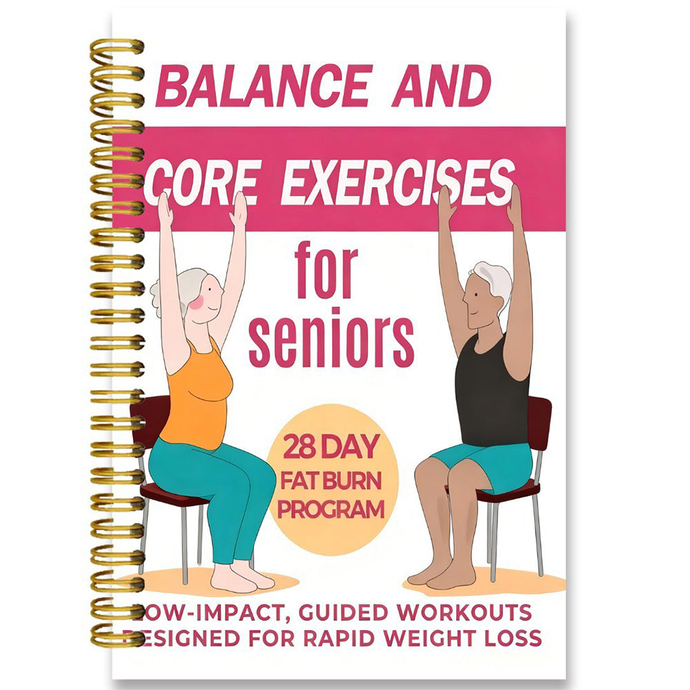 30 Day Chair Yoga Spiral Notebook Illustrated Sitting Guide
