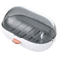 2pcs Soap Dish with Drip Tray Self-Adhesive Wall-Mounted Drain Tray Bar Soap Holder