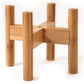 Adjustable Bamboo Plant Stand Holder Indoor for Stable Plant Display