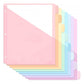 8 PCS Plastic Binder Dividers with Tabs A4 Subject Dividers for Student Teacher