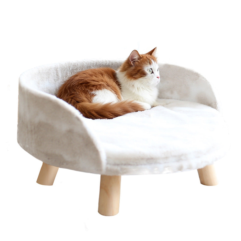 Elevated Dog Cat Bed Sofa Couch Kitten Lounge Raised Pet Bed with Legs