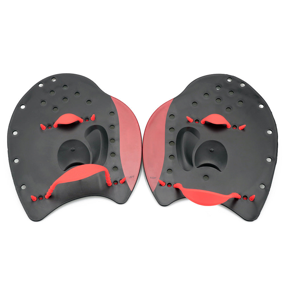 Swimming Hand Paddles Swim Hand Power Paddles Swimming Training Aid Unisex-Red