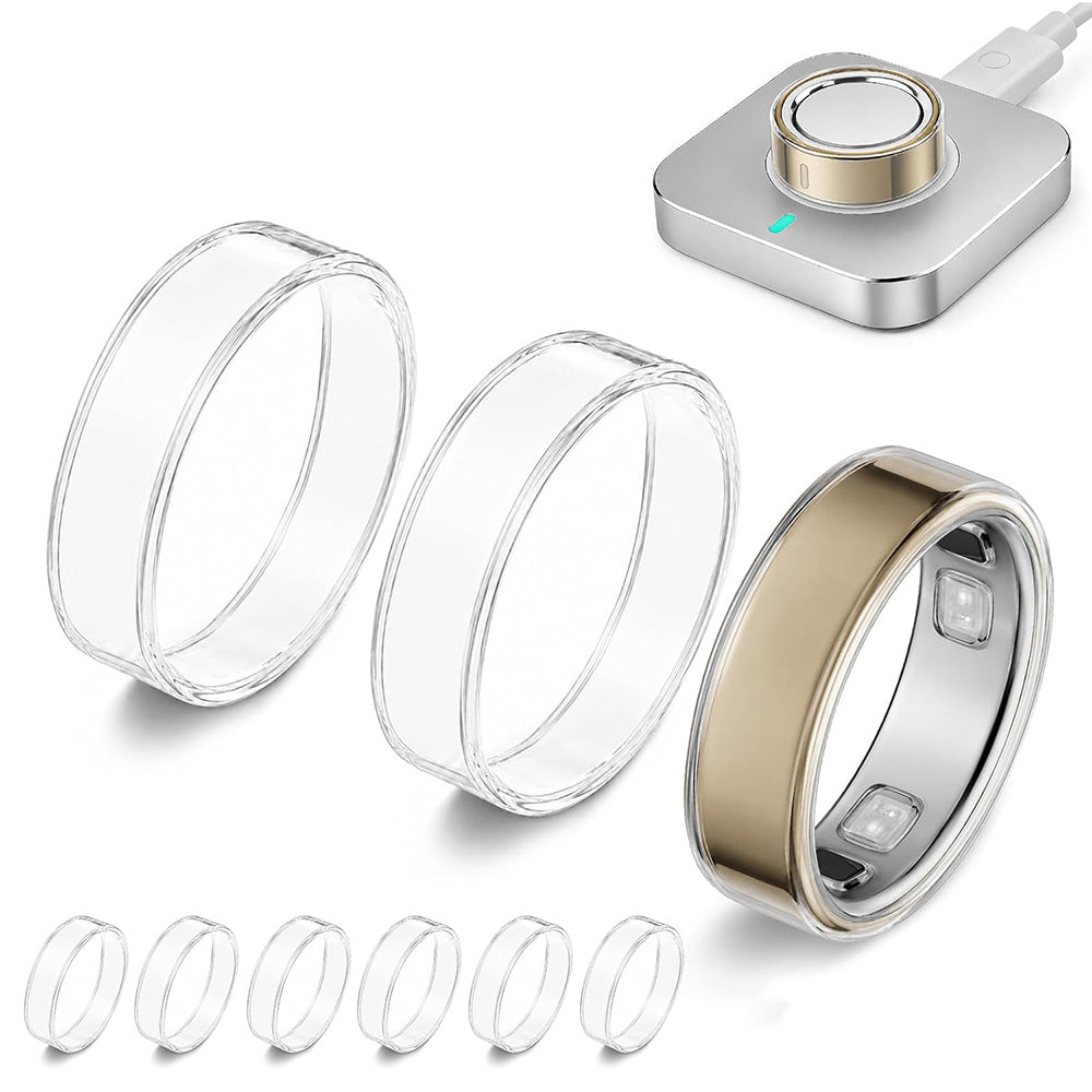 10 Pack Clear Silicone Ring Protectors for Oura Ring 5