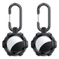 2-Pack for Airtag Holder Case with Keychain TPU Shockproof Cover Anti-Scratch Key Chain for AirTag