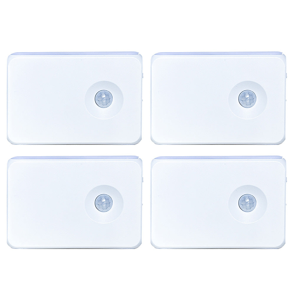 4Pcs Motion Sensor Night Light Stair Lights Indoor for Hallway Stairway Bathroom