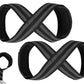 Figure 8 Lifting Straps for Deadlift Weightlifting – Reduce Grip Slip – Gym Wrist Belt