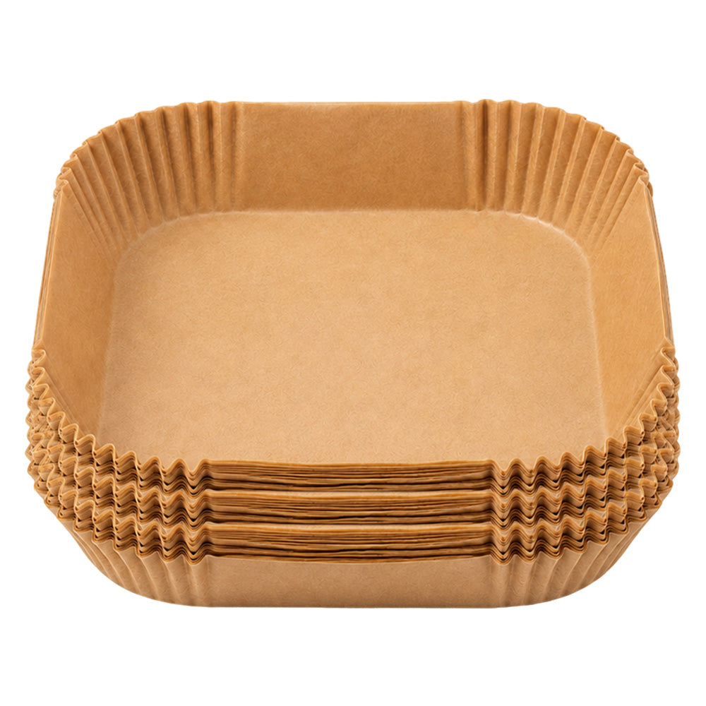 100 Pack Square Air Fryer Paper Liners for 5 to 8Qt Baskets