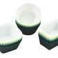24-Pack Silicone Cupcake Baking Cups Mixed Colors & 3 Shapes