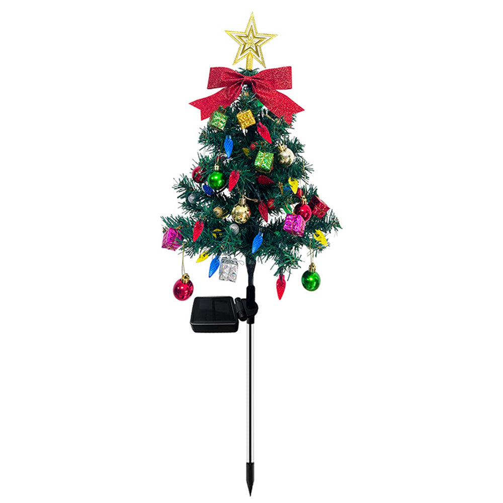 Christmas Tree Outdoor Solar Waterproof Lights for Yard Garden Lawn Decoration
