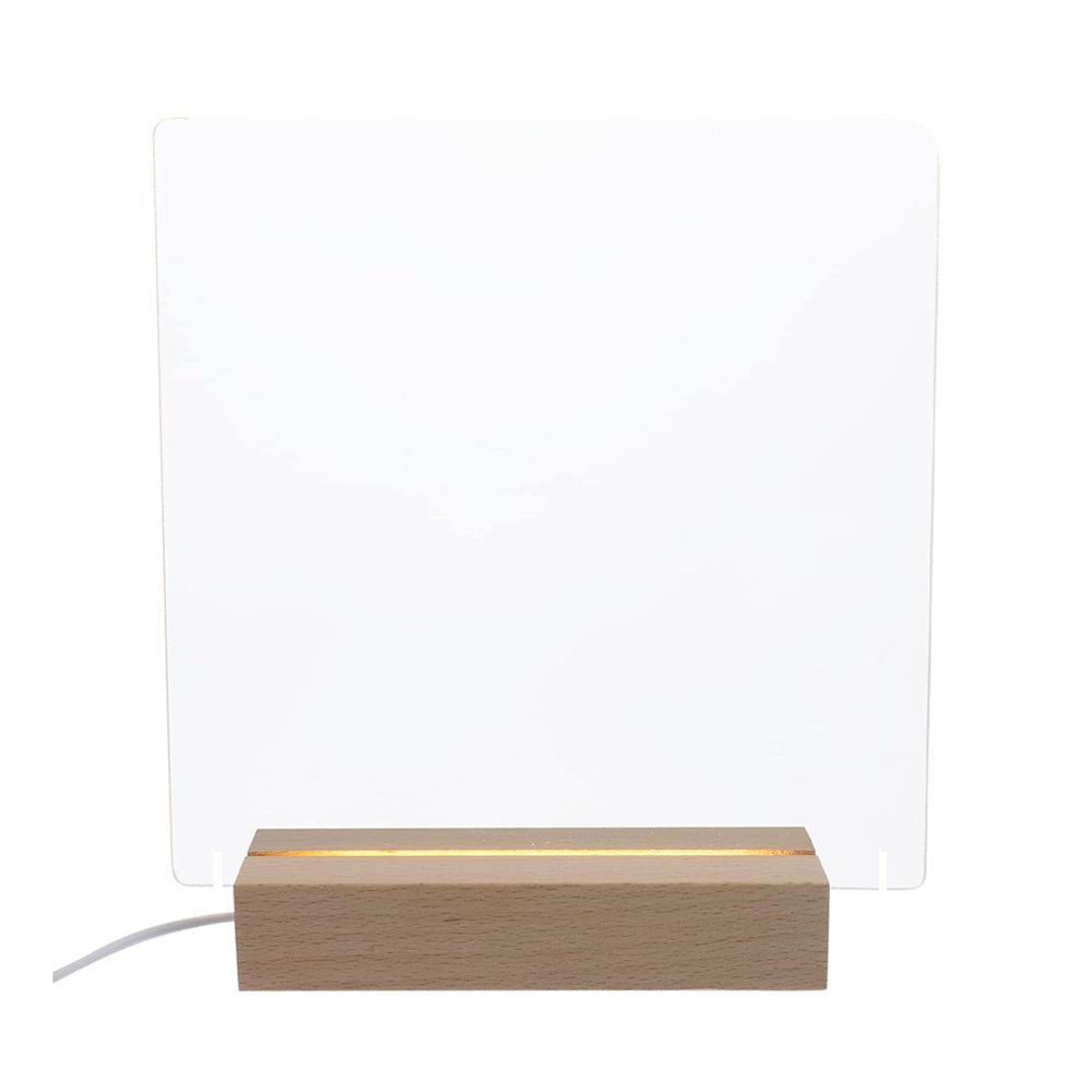 Acrylic Message Marker Board with Light for Office Home School