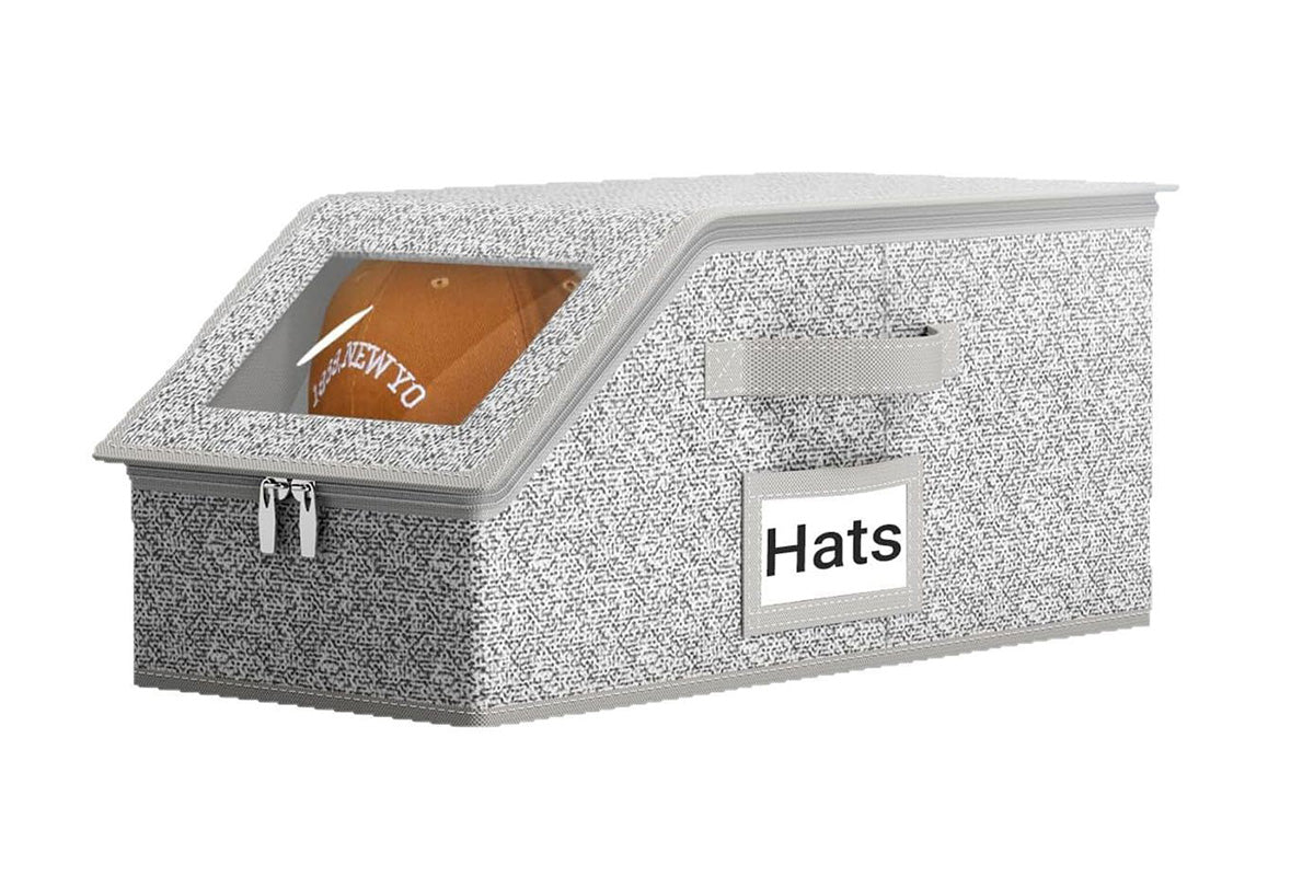 Stackable Hat Storage for Baseball Caps Hat Organizer Holds up to 12 Caps