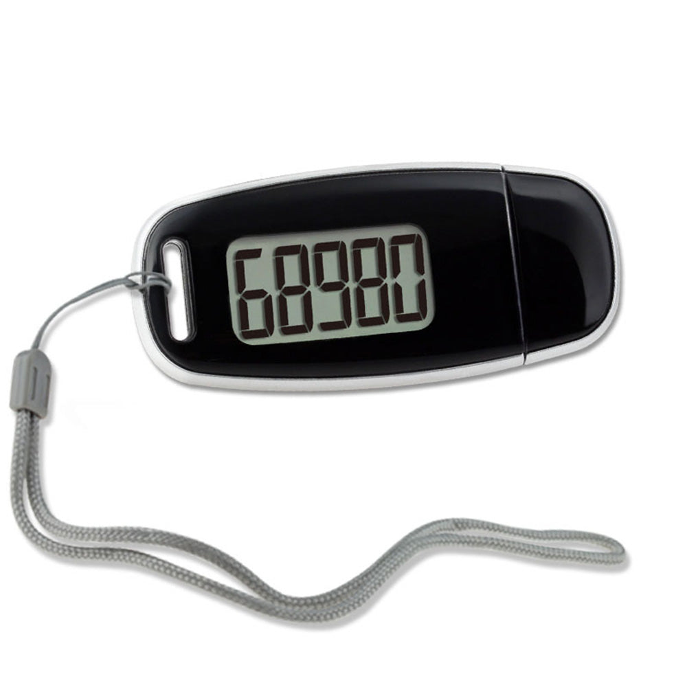 3D Pedometer for Walking Step Counter USB Rechargeable Step Tracker with Backlight