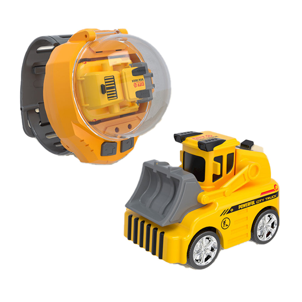 Mini Remote Control Bulldozer Watch Toy with USB Charging