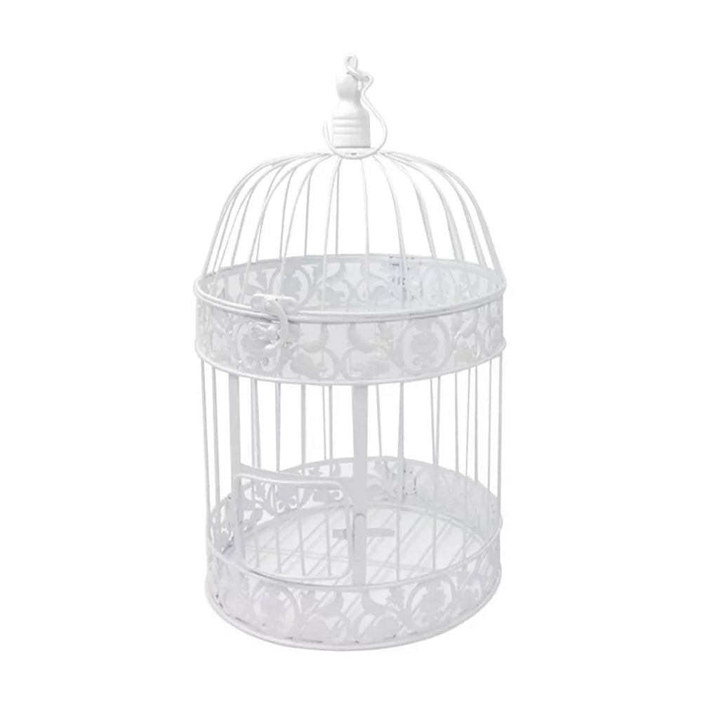 Iron Wire Birdcage Shape Succulent Plant Pot Hanging Frame