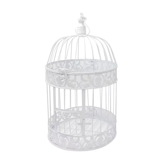 Iron Wire Birdcage Shape Succulent Plant Pot Hanging Frame