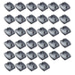 35Pcs Bed Slats Plastic Cap Holders Centre Ends Replacement Fixings with 2 Slots