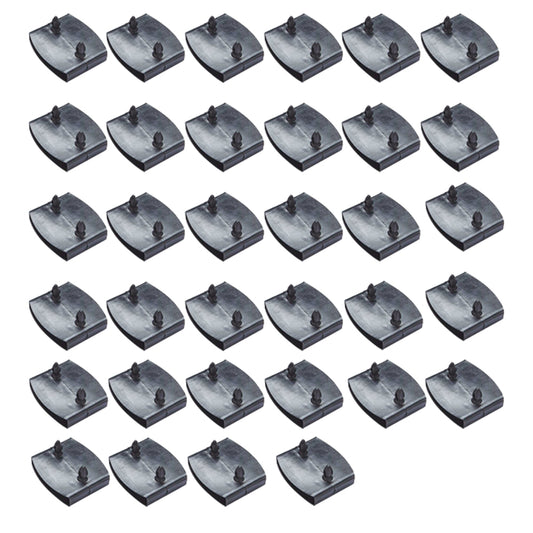 35Pcs Bed Slats Plastic Cap Holders Centre Ends Replacement Fixings with 2 Slots