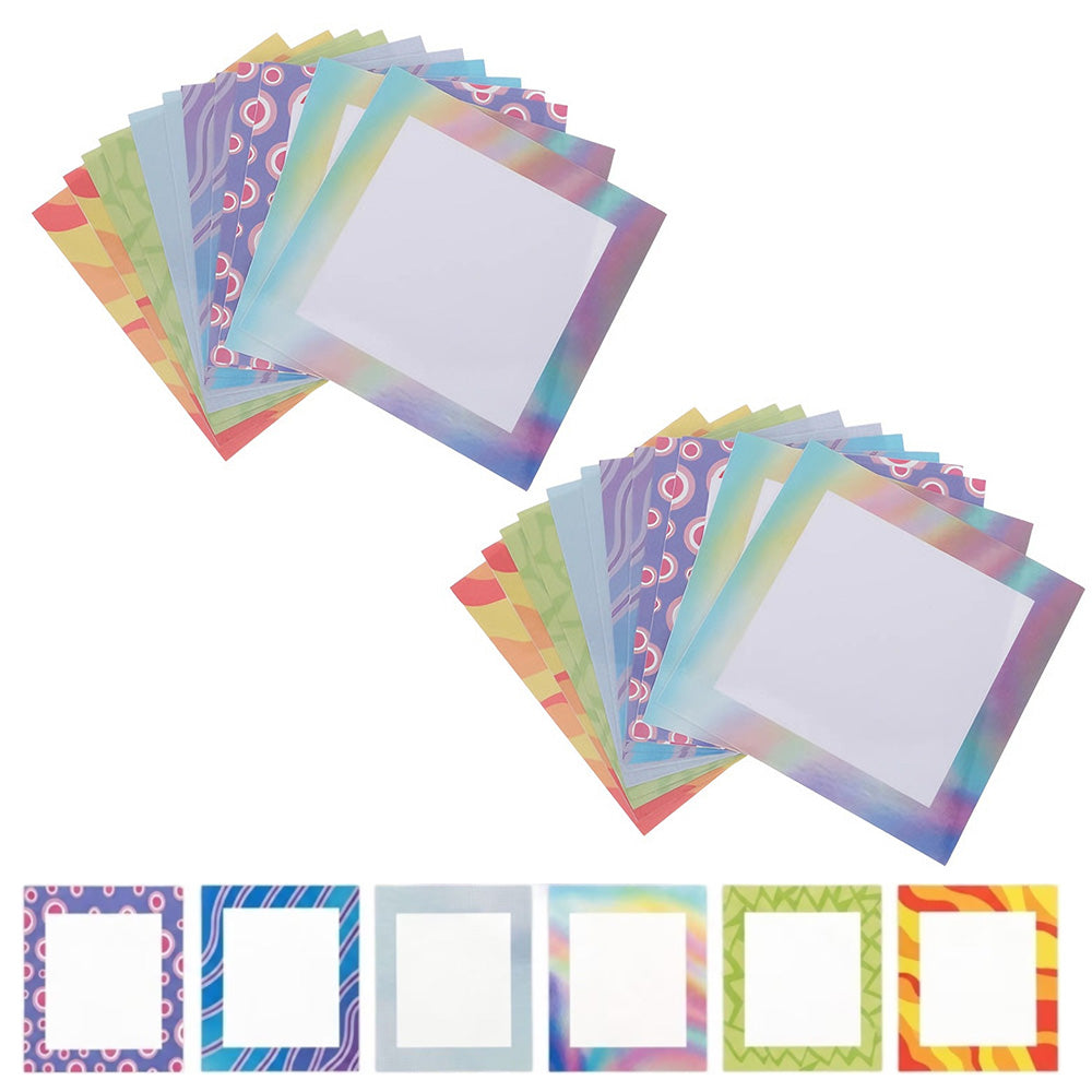 30 PCS Diamond Painting Positioning Paper Colored Adhesive Frame Film for Diamond Art