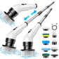 Electric Spin Scrubber with 9 Replaceable Brush Heads Cordless Bathroom Scrubber for Tile Kitchen