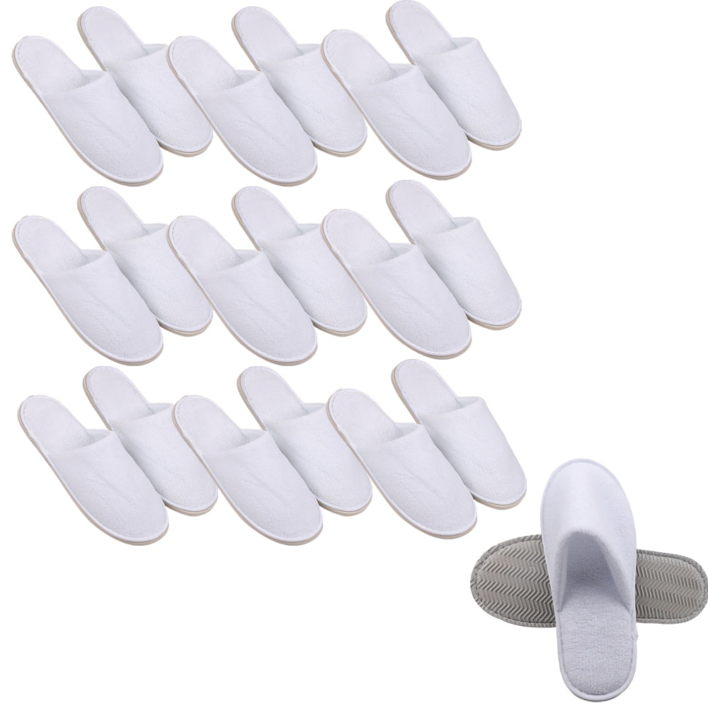 10 Pairs SPA Hotel Guest Slippers Towelling Shoes Household