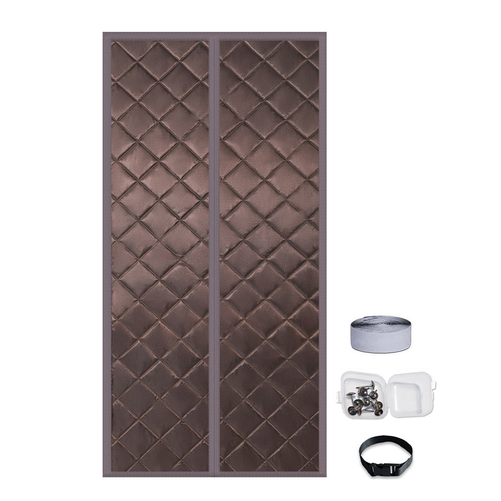 80X205CM Durable Magnetic Closure Thermal Insulated Door Curtain