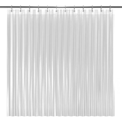 PEVA Waterproof Plastic Bathroom Shower Curtain with Rust Proof Grommets Clear