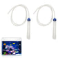 2Pack Aquarium Fish Tank Gravel Cleaner Syphon Vacuum Water Changer Pumps Siphon Hose