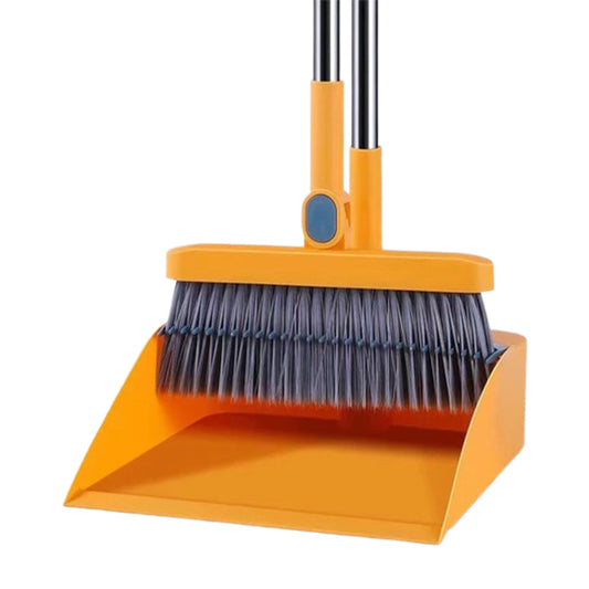 180 Degree Rotatable Broom with Foldable Standing Dustpan