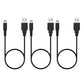 3 USB Charging Cables Compatible with Nintendo 3DS XL 2DS XL DSi
