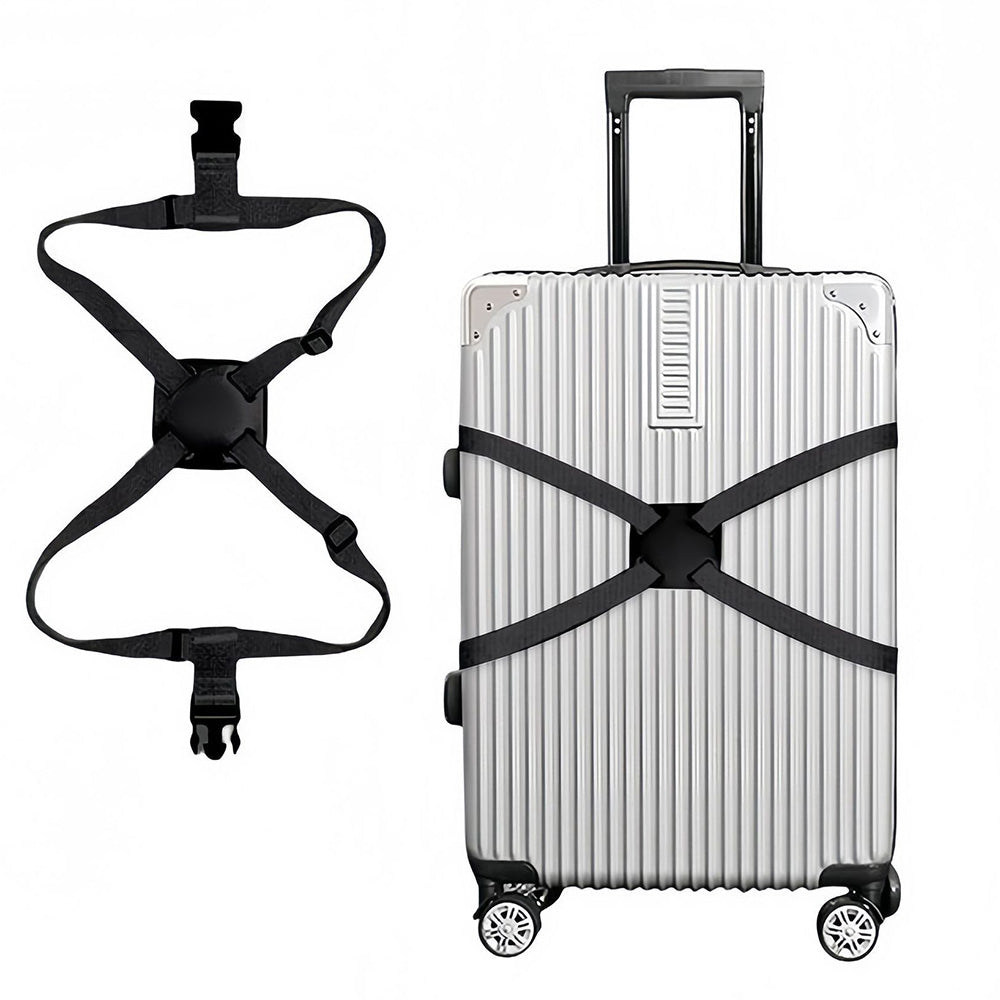 2 Pcs Adjustable Elastic Luggage Strap Suitcase Bungee Connector Travel Strap Quick Release