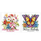 2 Coloring Books with 24 Floral and 24 Butterfly Designs