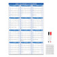 2026 Wall Calendar 12 Month Annual Yearly Wall Planner Horizontal and Vertical