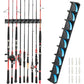 Fishing Pole Holder Holds Up to 9 Rods or Combos for Rods of Diameter 3 to 19mm