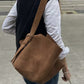 Suede Bucket Bag Tote Bag Shoulder Bag