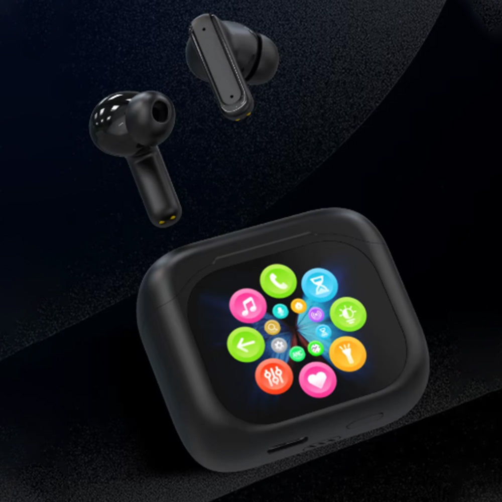 Bluetooth 5.3 Wireless Earbuds With Multifunctional Touch Screen LCD Screen Headphone