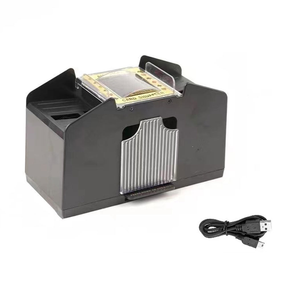 4-Deck Automatic Card Shuffler USB Card Shuffling Machine For Poker Card Games