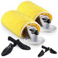 2Pack Chenille Wash Bags for Shoes with 2 Pairs of Shoe Horns for Men and Women