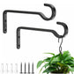 Rustproof Iron Plant Hooks for Wall Outdoor Bird Feeder Planter Baskets Hanger