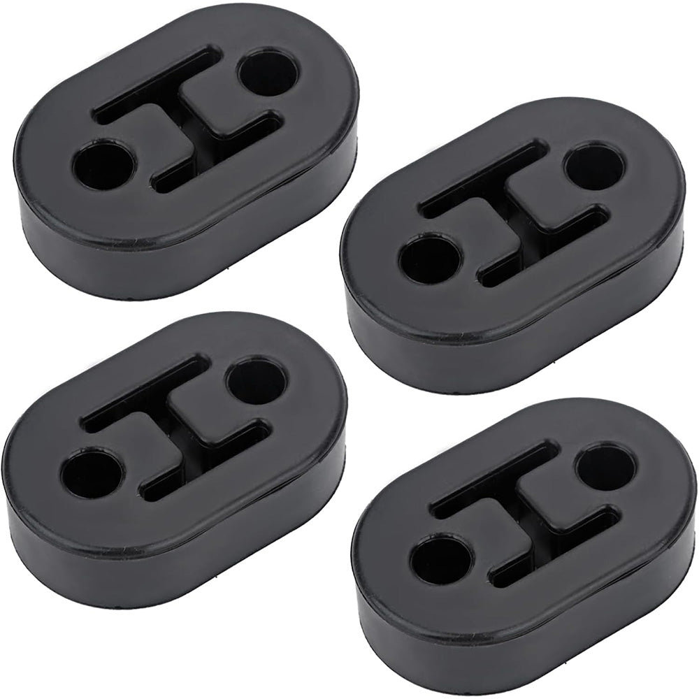 4 Pack Flexible Rubber Exhaust Muffler Hanger Mounts for Vehicles