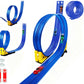 Flexible Race Track Toy Set DIY Bendable Ramp with Suction Cups Roll-Up Car Track 4m