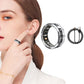 Smart Fitness Ring Health Rings Fitness Tracker Ring with Heart Rate Sleep Monitoring-Silver
