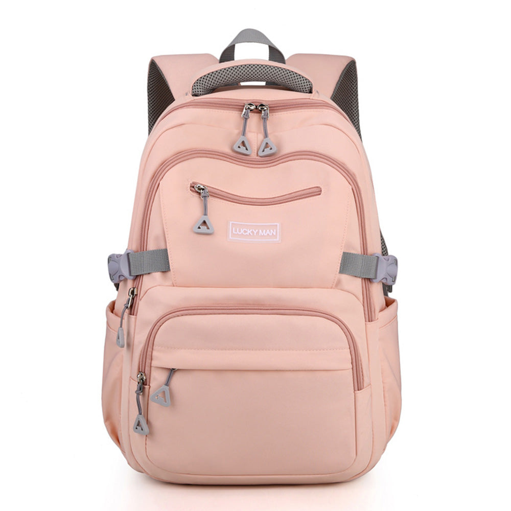Backpack Solid Teenage Girls School Shoulder Bag Nylon