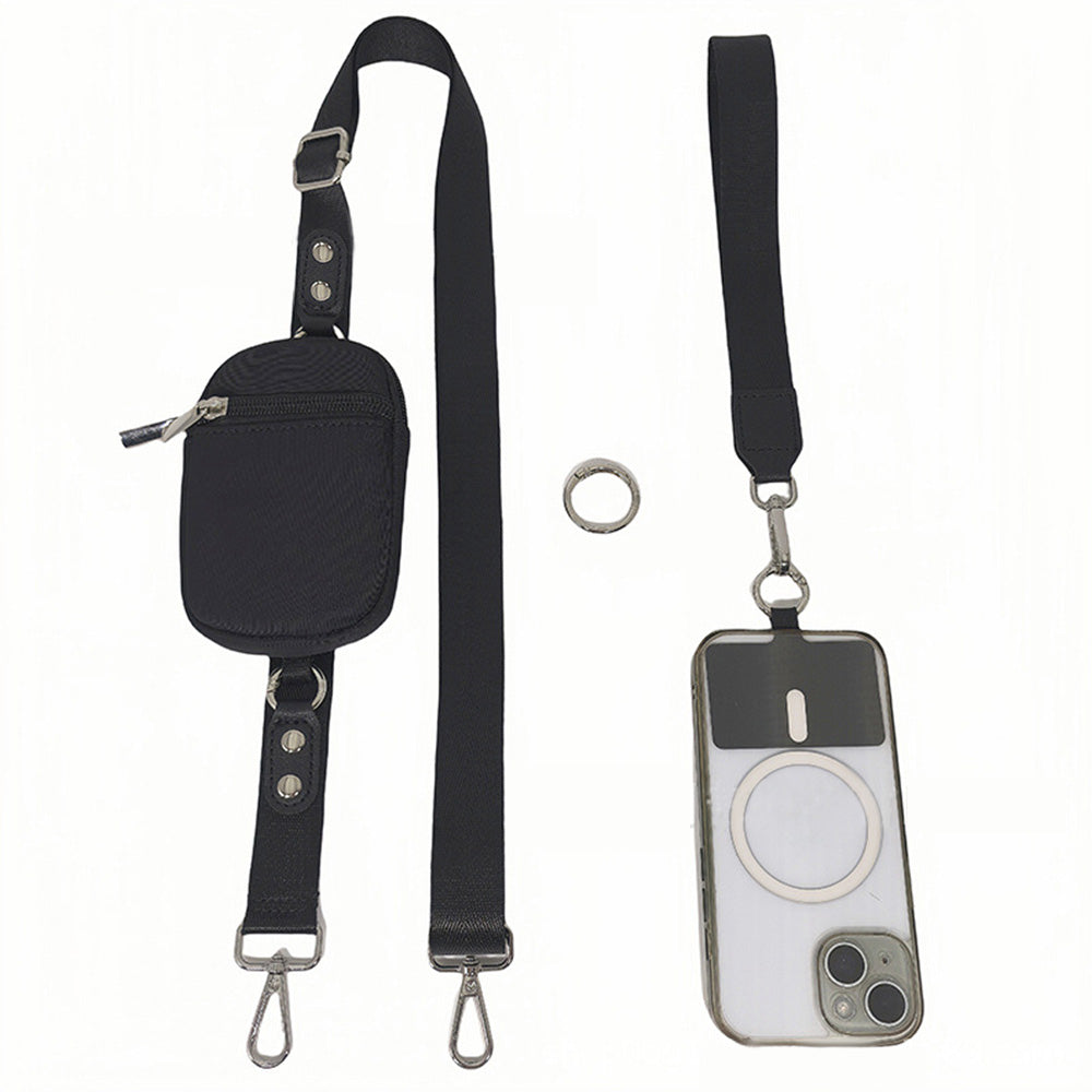 Phone Lanyard Crossbody Wrist Strap Clip And Go Strap For Phone With Wallet