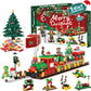 Advent Calendar Countdown Christmas Train Building Blocks Set Christmas Toy