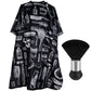 Hair Cutting Cape Set Barber Cape with Neck Duster Brush for Men Women Salon Supplies