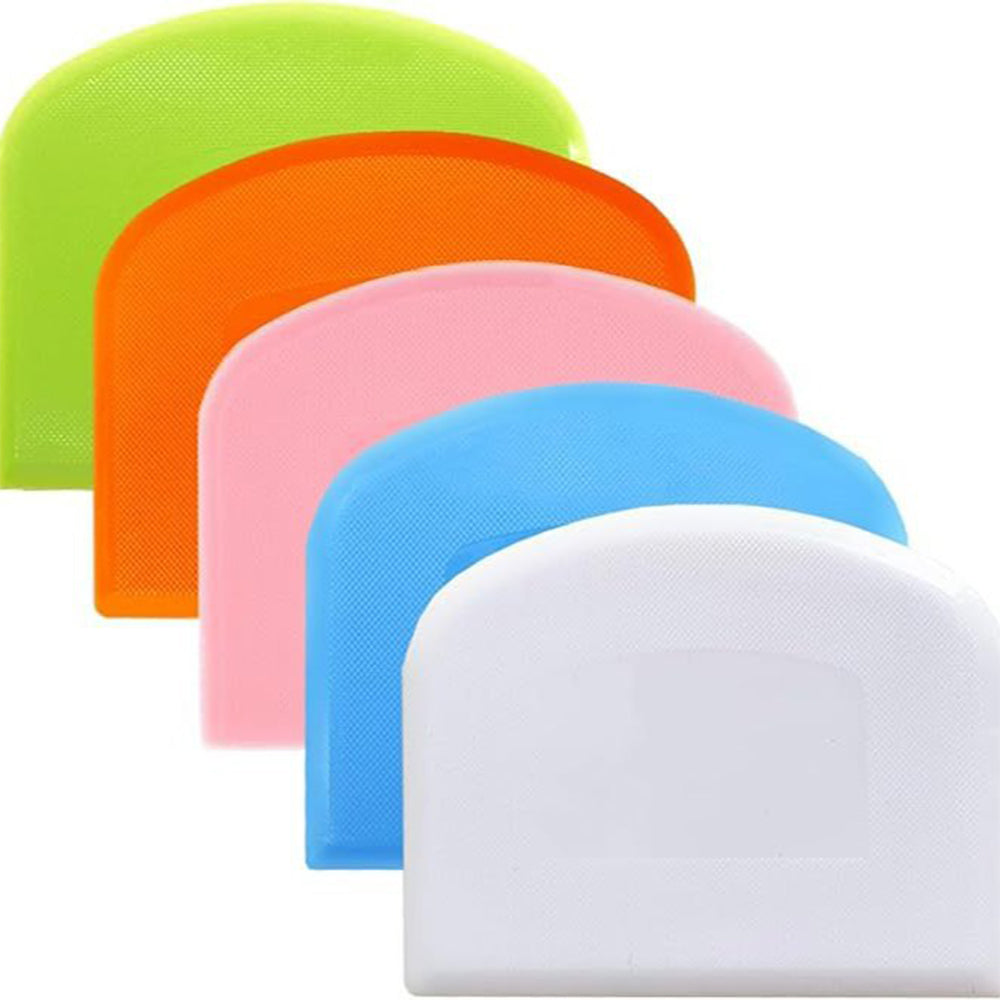 5Pcs Dough Scraper Cutter Set for Pizza Pastry Bread Cake Fondant Baking