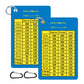 2PCS Golf Club Range Chart Card Golf Club Distance Card Golf Score Cards