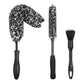 3Pcs Car Wheel Faux Plush Brushes Cleaning Kit