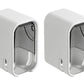 2Pcs Toothbrush Holders Wall Mounted Tooth Brush Holder with Cover for Shower