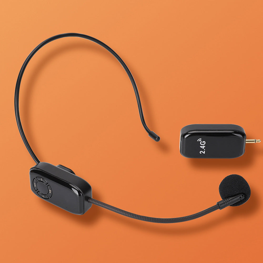 2.4G Wireless Microphone Headset Mic And Handheld 2 In 1 Voice Amplifier